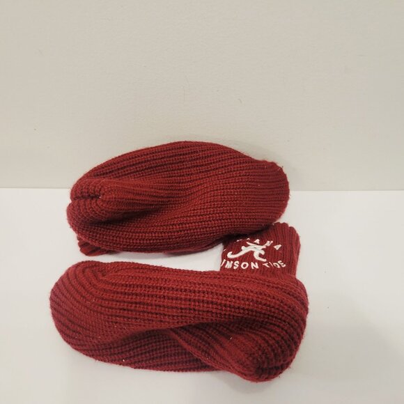 Burgundy Alabama Crimson Tide Knit Booties Slipper Socks - Picture 3 of 4